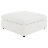 Raleigh Boucle Upholstered Ottoman Ivory - 551753