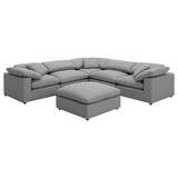 Raleigh Boucle Upholstered Armless Chair Grey - 551754