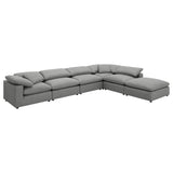 Raleigh Boucle Upholstered Armless Chair Grey - 551754