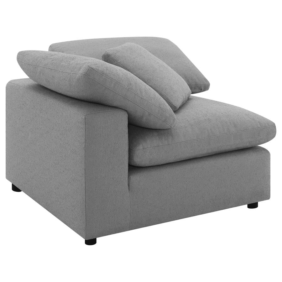 Raleigh Boucle Upholstered Corner Chair Grey - 551755