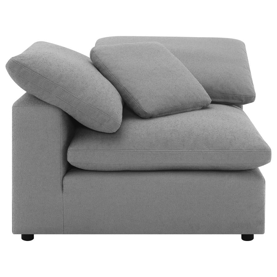 Raleigh Boucle Upholstered Corner Chair Grey - 551755