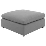 Raleigh Boucle Upholstered Ottoman Grey - 551756