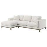 Geneva Boucle Upholstered Sectional Chaise Sofa Sand - 551777