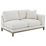 Geneva Boucle Upholstered Sectional Chaise Sofa Sand - 551777