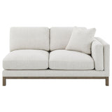 Geneva Boucle Upholstered Sectional Chaise Sofa Sand - 551777