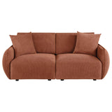 Elysia Chenille Upholstered Modular Lounge Loveseat Coral - 551891-LOVE