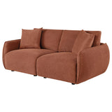 Elysia Chenille Upholstered Modular Lounge Loveseat Coral - 551891-LOVE