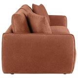 Elysia Chenille Upholstered Modular Lounge Loveseat Coral - 551891-LOVE