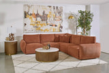 Elysia 5-piece Chenille Upholstered Modular Sectional Sofa Coral - 551891-SETA