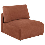 Elysia 6-piece Chenille Upholstered Modular Sectional Sofa Coral - 551891-SET