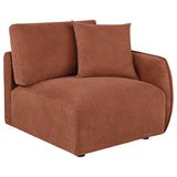 Elysia 6-piece Chenille Upholstered Modular Sectional Sofa Coral - 551891-SET
