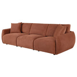 Elysia Chenille Upholstered Modular Lounge Sofa Coral - 551891-SOFA