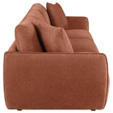 Elysia Chenille Upholstered Modular Lounge Sofa Coral - 551891-SOFA