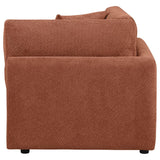 Elysia Chenille Upholstered Modular Corner Chair Coral - 551892