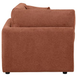 Elysia Chenille Upholstered Modular Corner Chair Coral - 551892