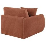Elysia Chenille Upholstered Modular LAF Chair Coral - 551894LAF