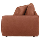 Elysia Chenille Upholstered Modular RAF Chair Coral - 551894RAF