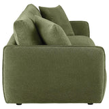Elysia Chenille Upholstered Modular Lounge Loveseat Green - 551895-LOVE