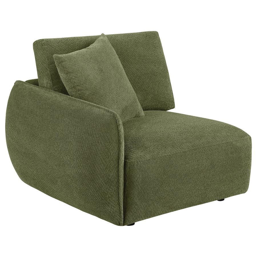 Elysia 5-piece Chenille Upholstered Modular Sectional Sofa Green - 551895-SETA