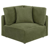Elysia 6-piece Chenille Upholstered Modular Sectional Sofa Green - 551895-SET