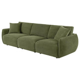 Elysia Chenille Upholstered Modular Lounge Sofa Green - 551895-SOFA