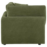Elysia Chenille Upholstered Modular Corner Chair Green - 551896
