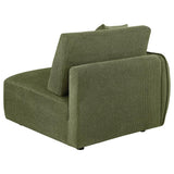 Elysia Chenille Upholstered Modular LAF Chair Green - 551898LAF