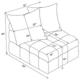 Amara Upholstered Armless Chair - 551911