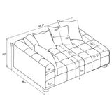 Amara Upholstered LAF Loveseat - 551914LAF