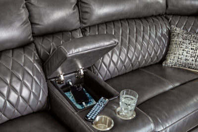 Samperstone 3-Piece Power Reclining Sectional Loveseat - 55203S3