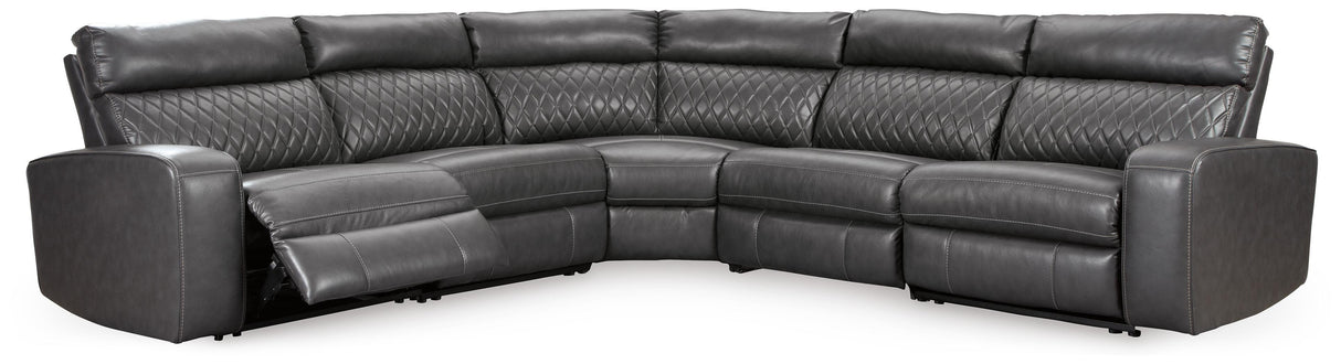 Samperstone 5-Piece Power Reclining Sectional - 55203S1
