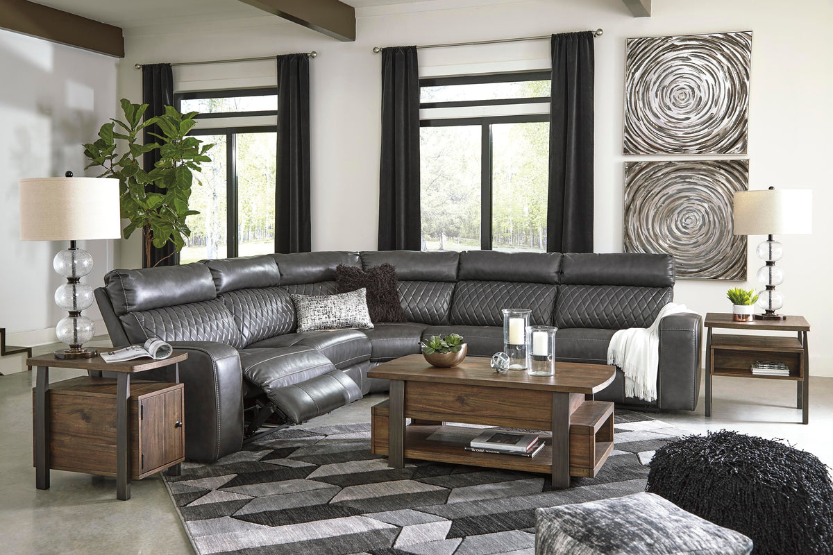 Samperstone 5-Piece Power Reclining Sectional - 55203S1