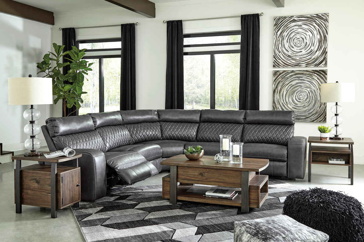 Samperstone 5-Piece Power Reclining Sectional - 55203S1