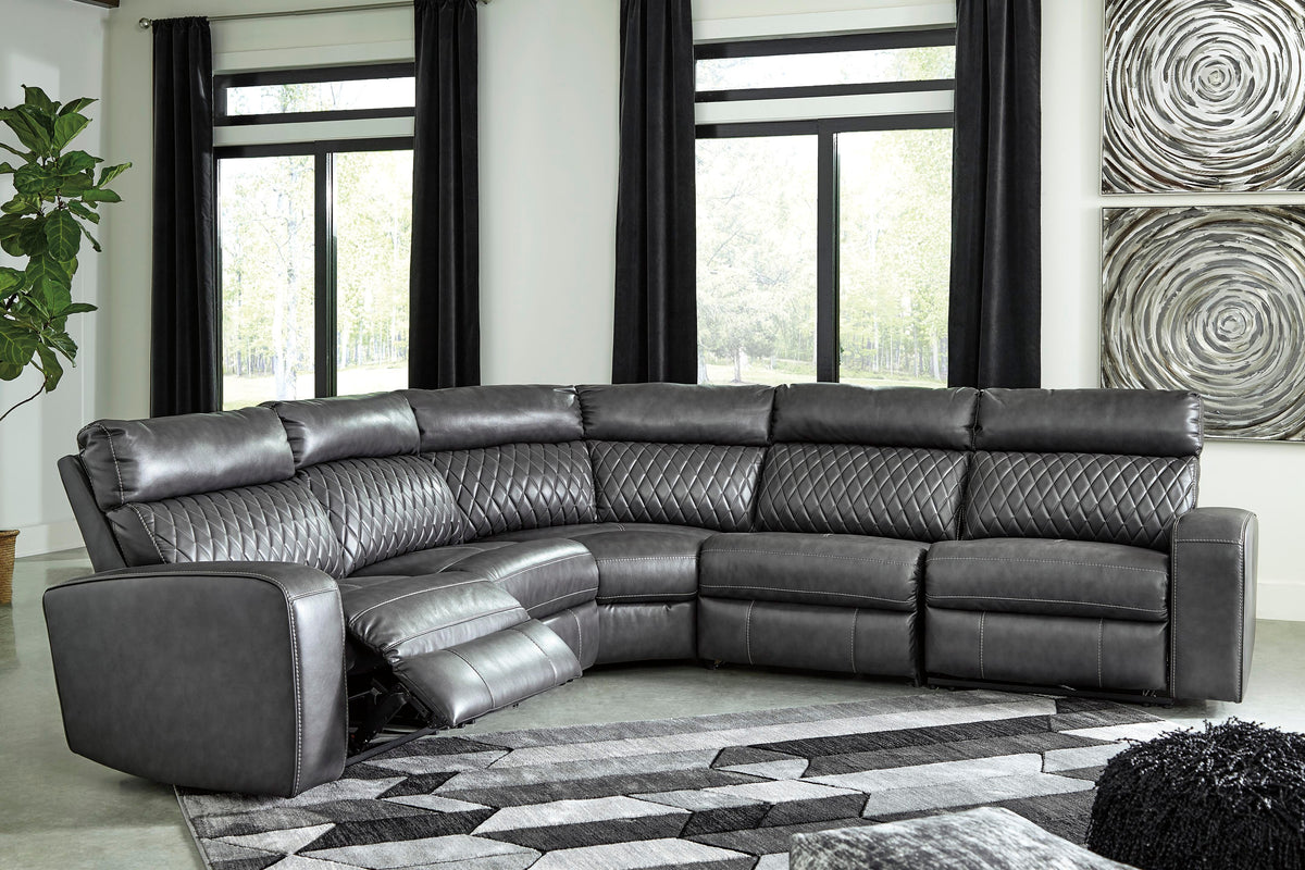 Samperstone 5-Piece Power Reclining Sectional - 55203S1