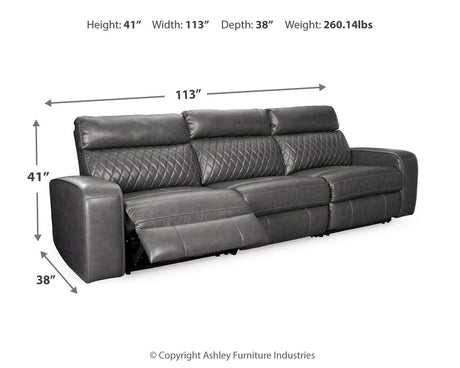 Samperstone 3-Piece Power Reclining Sectional Sofa - 55203S4