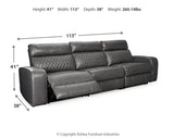 Samperstone 3-Piece Power Reclining Sectional Sofa - 55203S4