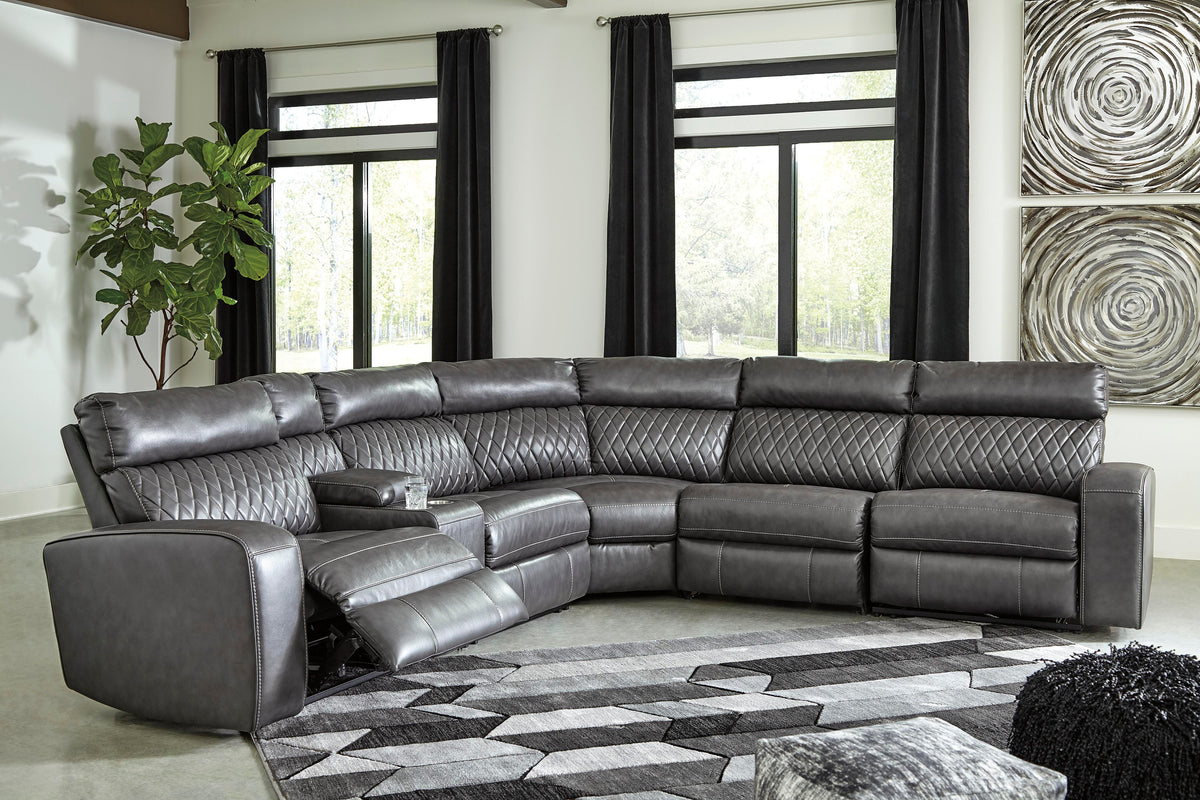 Samperstone 6-Piece Power Reclining Sectional - 55203S2
