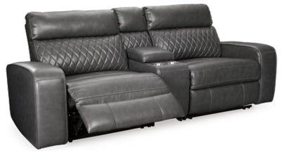Samperstone 3-Piece Power Reclining Sectional Loveseat - 55203S3