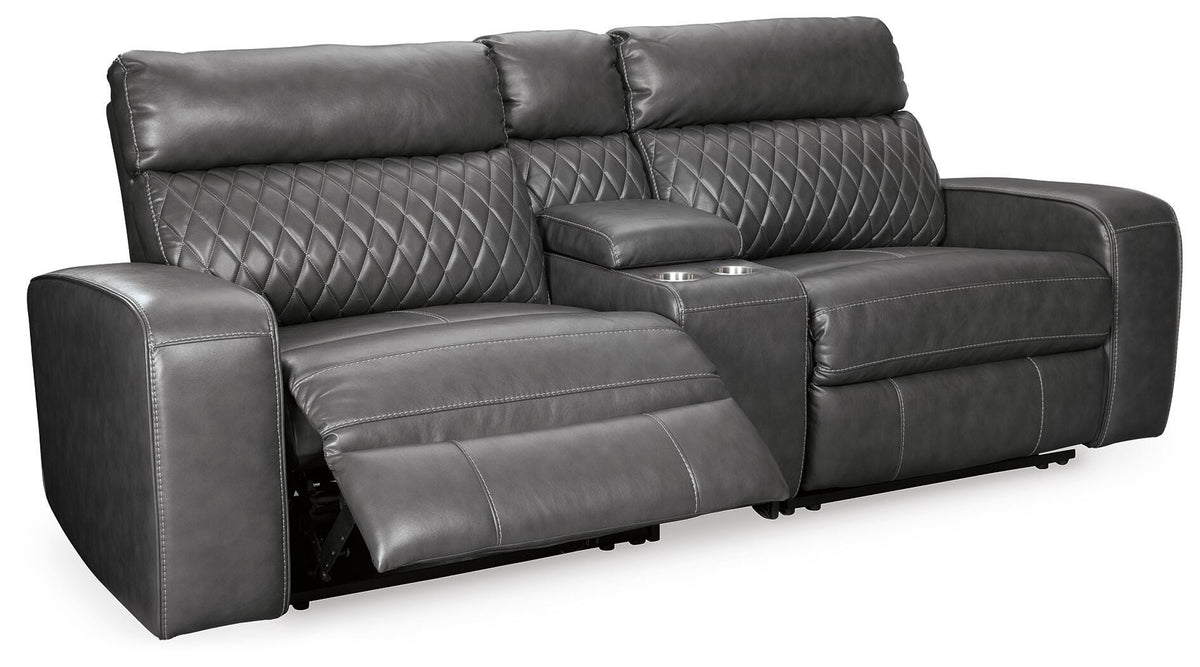 Samperstone 3-Piece Power Reclining Sectional Loveseat - 55203S3