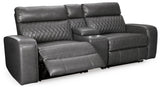 Samperstone 3-Piece Power Reclining Sectional Loveseat - 55203S3