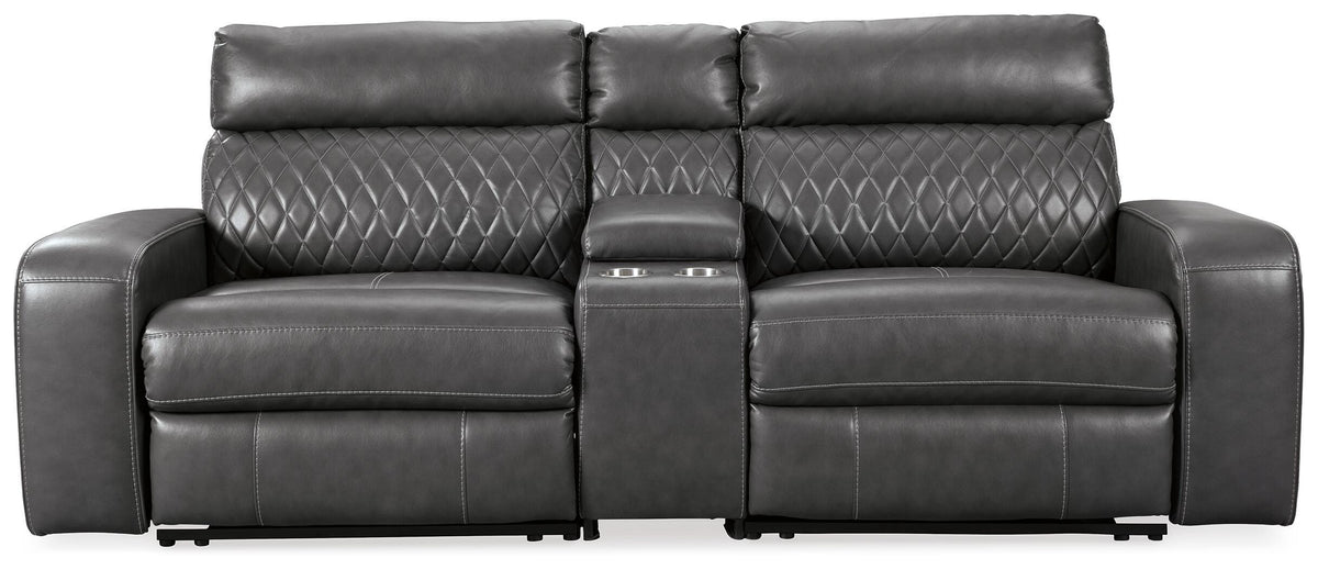Samperstone 3-Piece Power Reclining Sectional Loveseat - 55203S3