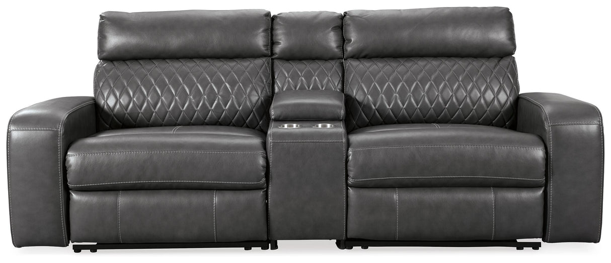 Samperstone 3-Piece Power Reclining Sectional Loveseat - 55203S3