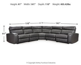 Samperstone 5-Piece Power Reclining Sectional - 55203S1