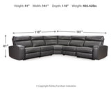 Samperstone 5-Piece Power Reclining Sectional - 55203S1