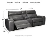 Samperstone 3-Piece Power Reclining Sectional Loveseat - 55203S3