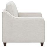Christine 3-piece Upholstered Sloped Arm Sofa Set Beige - 552061-S3