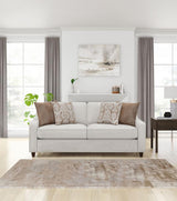 Christine Upholstered Sloped Arm Sofa Beige - 552061