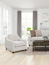 Christine Upholstered Sloped Arm Accent Chair Beige - 552063