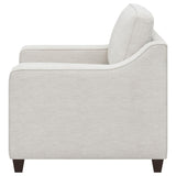Christine Upholstered Sloped Arm Accent Chair Beige - 552063