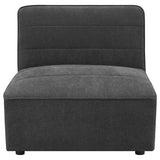 Sunny 6-piece Upholstered Modular Sectional Sofa Charcoal - 552081-SET